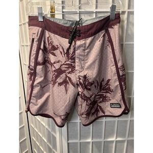Florence Marine X Men Purple Floral Board Shorts Size 26